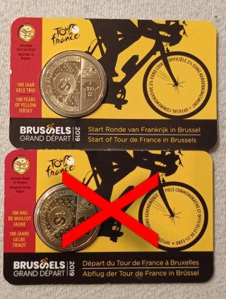 Belgica 2019 moneda 2,5€ BU Tour Francia