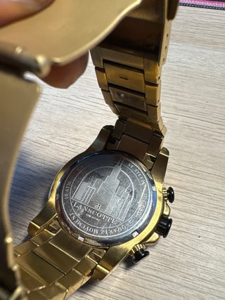 Reloj Lanscotte Chronograph Negro y Dorado