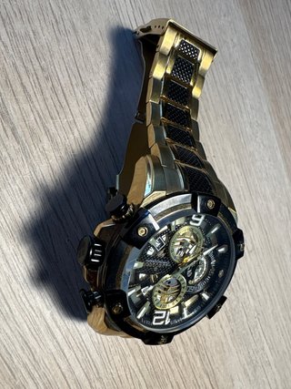 Reloj Lanscotte Chronograph Negro y Dorado