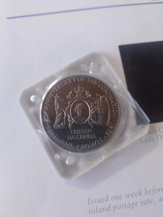 Moneda Tristan Da Cunha 1 Corona 1978