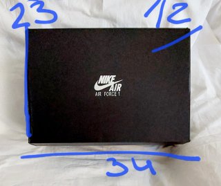 Caja vacía Nike Air Force 1 Negra