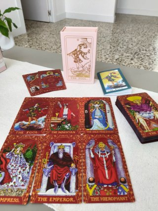 Tarot Rojo Rubí Láser Nuevo