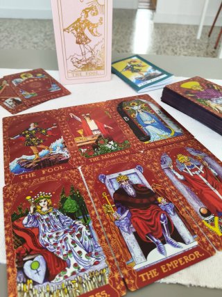 Tarot Rojo Rubí Láser Nuevo