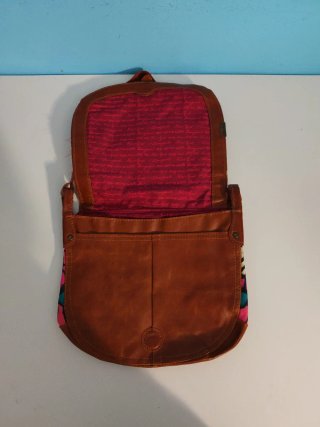 Bandolera Marrón y Multicolor