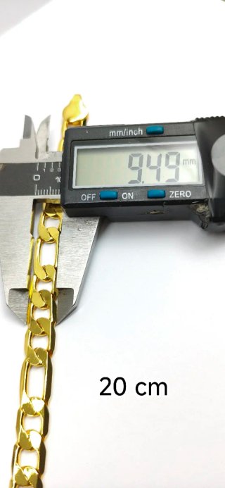 Pulsera eslabón grueso chapado oro 18kl