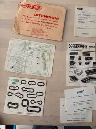 Manuales instrucciones  Scalextric Antiguos slot