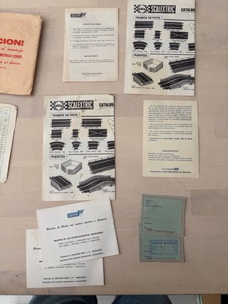 Manuales instrucciones  Scalextric Antiguos slot