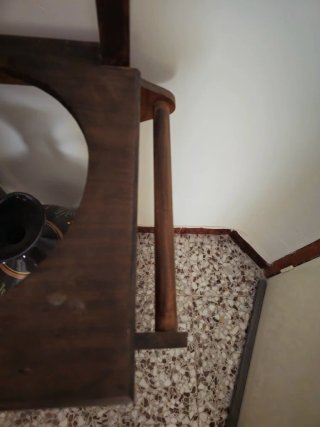 Mueble Lavamanos Rústico con Espejo