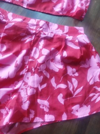 Conjunto top y shorts estampado floral