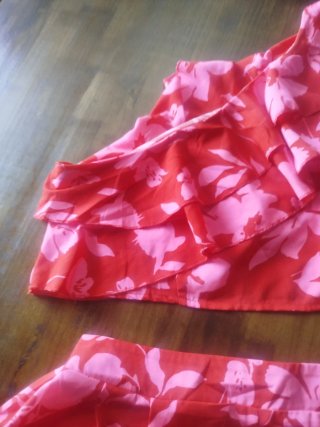 Conjunto top y shorts estampado floral