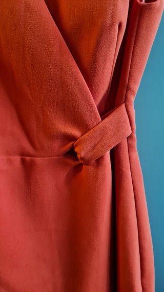 Vestido Mango Rojo Talla XS