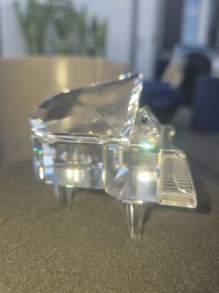 Swarovski Pianoforte e Sgabello Cristallo