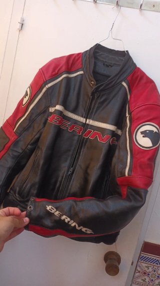 Chaqueta de cuero Bering moto