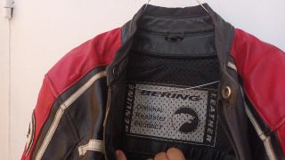 Chaqueta de cuero Bering moto
