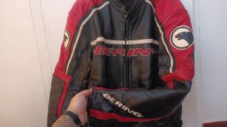 Chaqueta de cuero Bering moto
