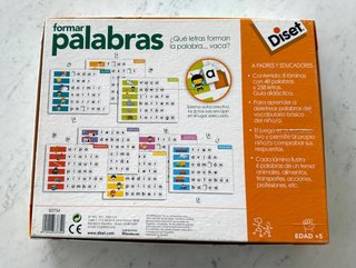 Juego educativo Diset formar palabras