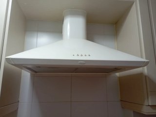 Campana extractora blanca