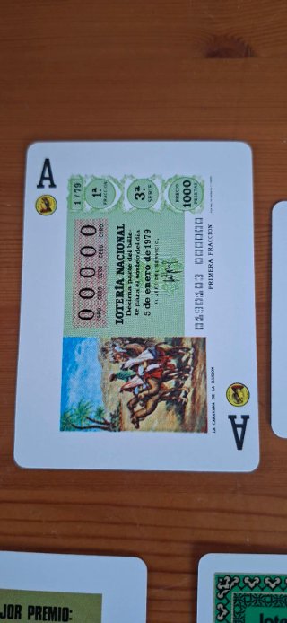 Baraja Lotería Nacional Transporte Terrestre 1979