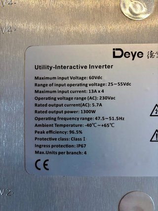 Microinversor Deye SUN1300G3