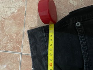 Pantalón cargo vaquero negro