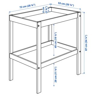Cambiador Ikea SNIGLAR madera