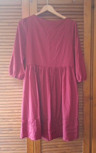 Vestido granate H&M Talla 42