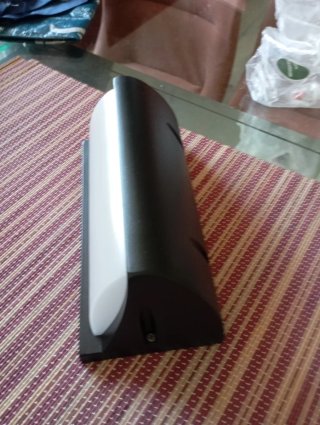 Lámpara exterior led negra metal nueva