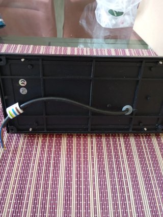 Lámpara exterior led negra metal nueva