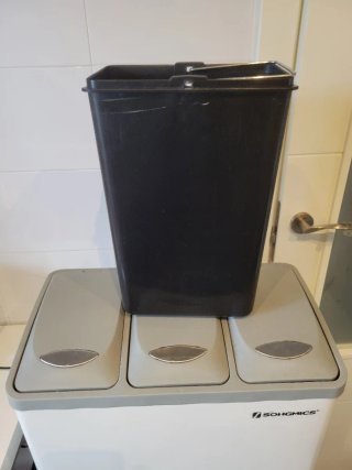 Cubo Basura Triple SONGMICS 3x15L