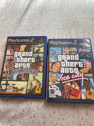Juegos PS2 Grand Theft Auto San Andreas y Vice Cit