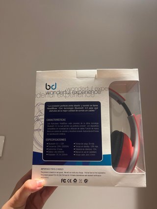 Auriculares Bluetooth Bluwond HeadBlue X Rojos
