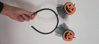 Diadema Halloween Calabaza y Estrellas
