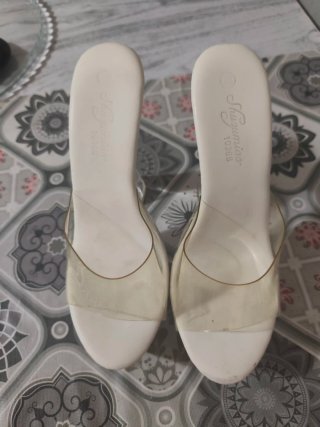Zapatos tacón transparente talla 37