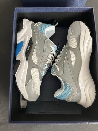 Zapatillas Dior B22 Azul y Gris