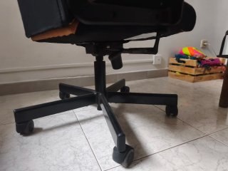 Silla giratoria IKEA MILLBERGET marrón