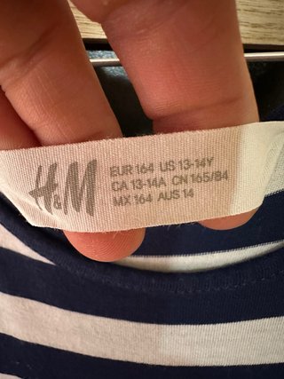 Vestido marinero H&M rayas azul y blanco