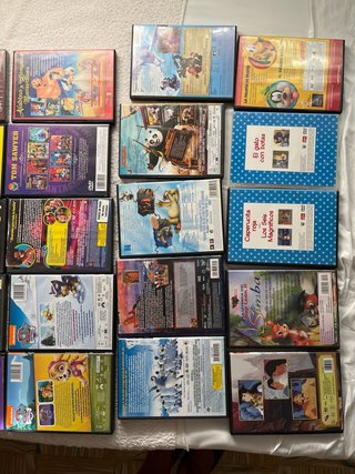 Lote 25 Películas DVD Animadas Clásicos Infantiles