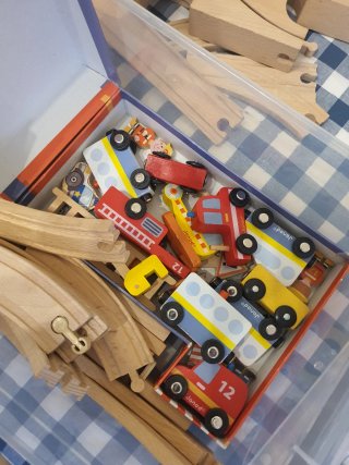 Lote Juguetes Lego, Vías Madera, Puzzles