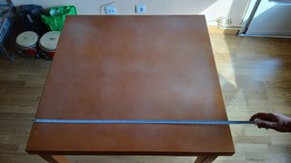 Mesa de comedor extensible de madera