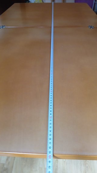 Mesa de comedor extensible de madera