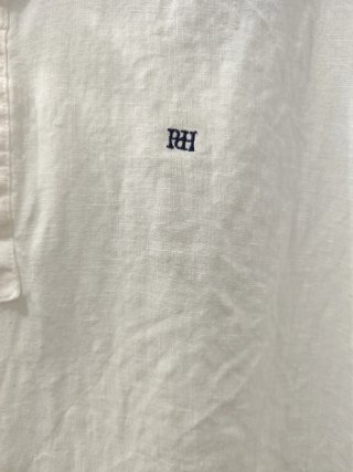Camisa Lino Manga Larga Blanca Talla XL