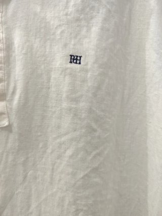 Camisa Lino Manga Larga Blanca Talla XL