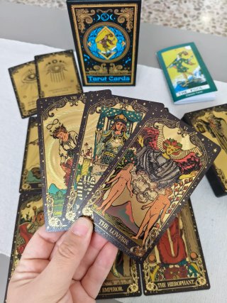 Tarot Dorado y Negro Premium