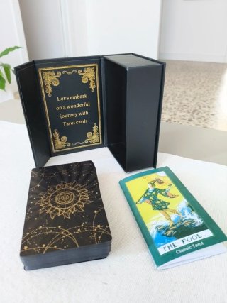 Tarot Dorado y Negro Premium