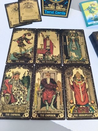 Tarot Dorado y Negro Premium