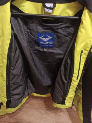 Chaqueta Moto Miline Negra y Amarilla