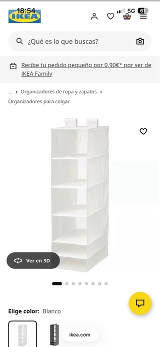 Burro perchero Ikea blanco con ruedas