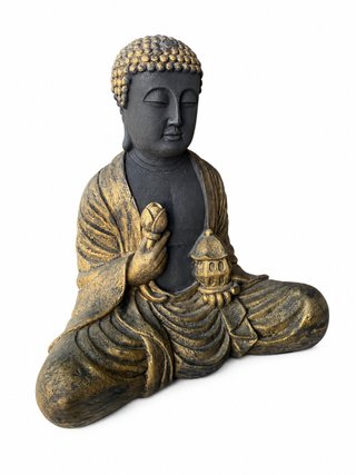 Buda de resina sentado