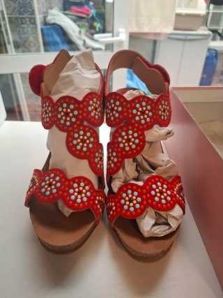 Zapatos de tacón rojos