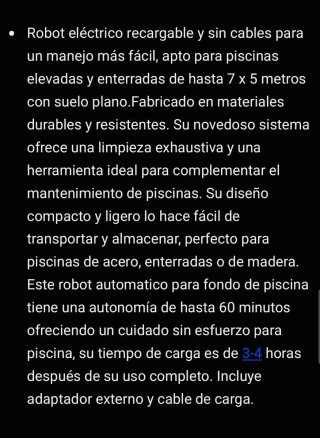 Robot Limpiafondos Gre Piscina